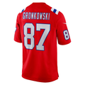 Davalo NE.Patriots #87 Rob Gronkowski Red Alternate Retired Player Game Stitched Jerseys