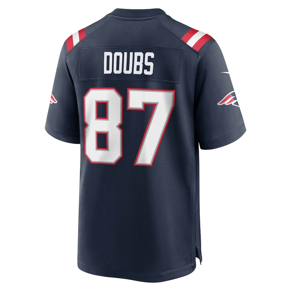 Davalo NE.Patriots #87 Romeo Doubs Navy Game Jerseys