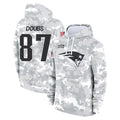 Davalo NE.Patriots #87 Romeo Doubs Player Arctic Camo Salute to Service Pullover Hoodies Limited Game Stitched Jerseys