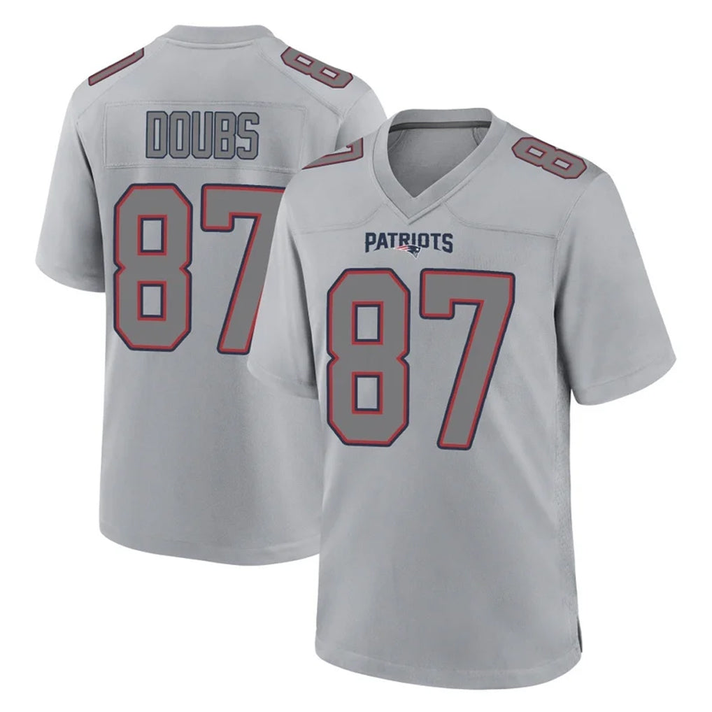 Davalo NE.Patriots #87 Romeo Doubs Player Gray Fashion Limited Home Game Stitched Jerseys
