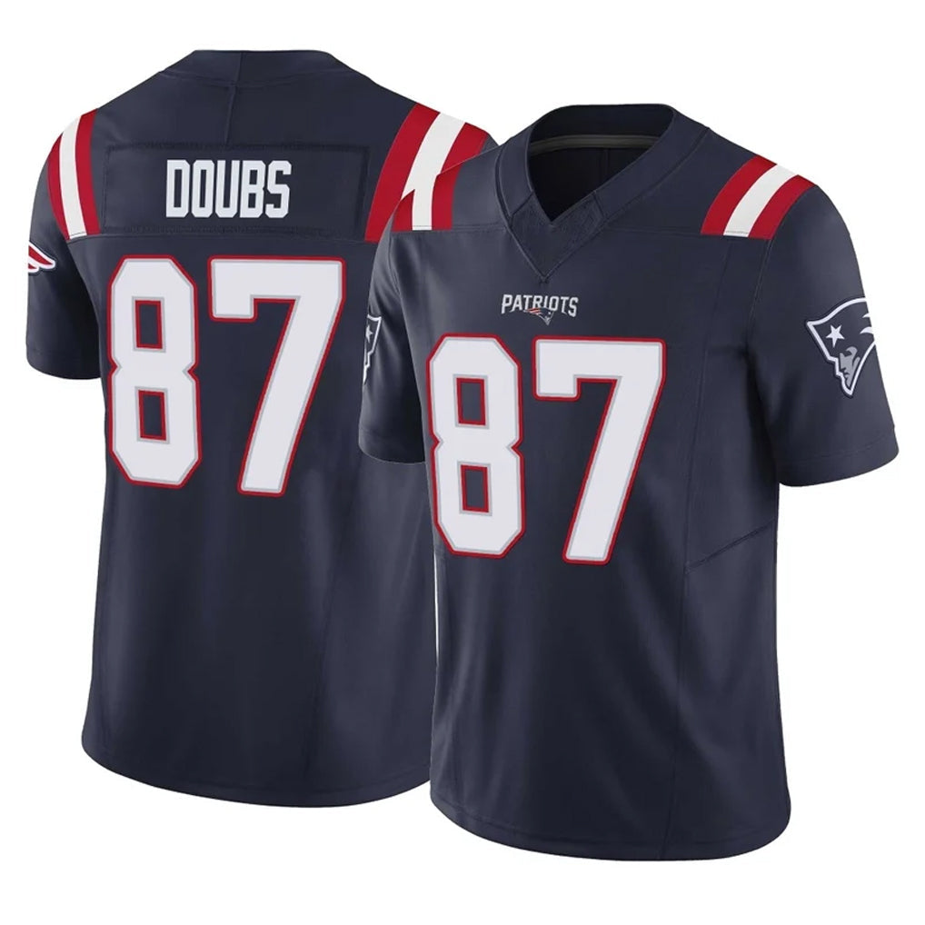 Davalo NE.Patriots #87 Romeo Doubs Player Navy Limited Vapor F.U.S.E. Home Game Stitched Jerseys
