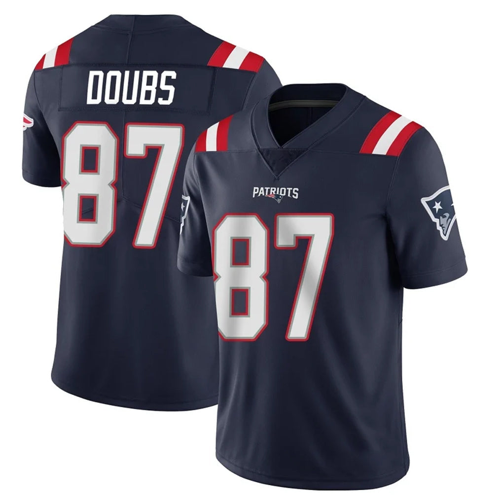 Davalo NE.Patriots #87 Romeo Doubs Player Navy Vapor Untouchable Home Game Stitched Jerseys