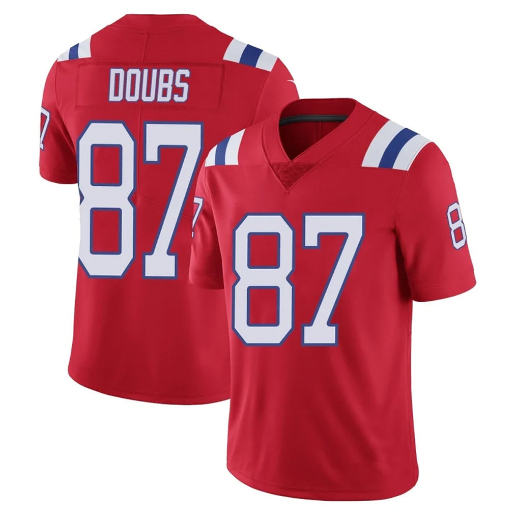 Davalo NE.Patriots #87 Romeo Doubs Player Red Vapor Untouchable Home Game Stitched Jerseys