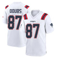 Davalo NE.Patriots #87 Romeo Doubs Player White Home Game Stitched Jerseys