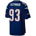 Davalo NE.Patriots #93 Richard Seymour Mitchell & Ness Navy Legacy Replica Stitched Puhic Jersey