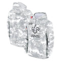 Davalo NO.Saints Arctic Camo Salute to Service Pullover Hoodies Limited Game Blank Player Stitched Jerseys
