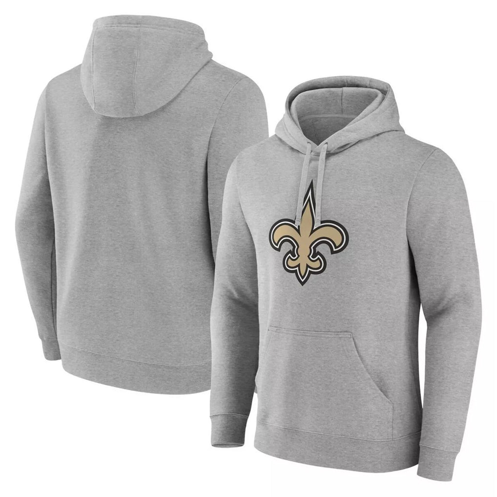 Davalo NO.Saints Gray LOGO Pullover Hoodies Limited Blank Player Stitched Jerseys