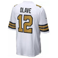 Davalo NO.Saints #12 Chris Olave Player White Alternate Game Stitched Jerseys
