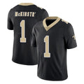 Davalo NO.Saints #1 Kool-Aid McKinstry Player Black Limited Vapor Untouchable Home Game Stitched Jerseys