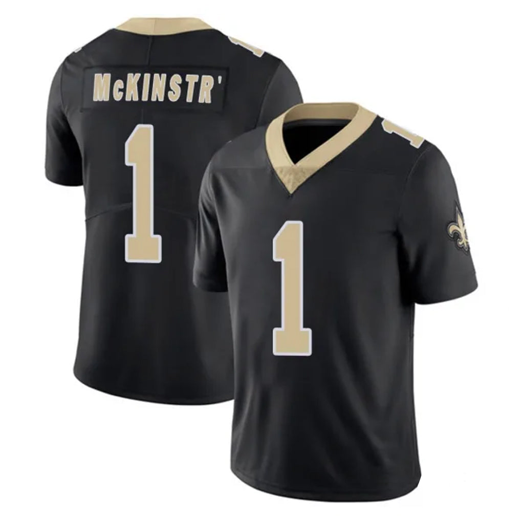 Davalo NO.Saints #1 Kool-Aid McKinstry Player Black Limited Vapor Untouchable Home Game Stitched Jerseys