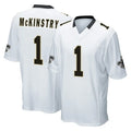Davalo NO.Saints #1 Kool-Aid McKinstry Player White Home Game Stitched Jerseys