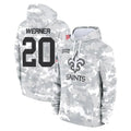 Davalo NO.Saints #20 Pete Werner Player Arctic Camo Salute to Service Pullover Hoodies Limited Game Stitched Jerseys