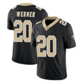 Davalo NO.Saints #20 Pete Werner Player Black Limited Vapor Untouchable Home Game Stitched Jerseys