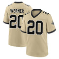 Davalo NO.Saints #20 Pete Werner Player Gold Home Game Stitched Jerseys