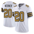 Davalo NO.Saints #20 Pete Werner Player White Limited Color Rush Home Game Stitched Jerseys