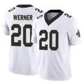 Davalo NO.Saints #20 Pete Werner Player White Limited Vapor F.U.S.E. Home Game Stitched Jerseys