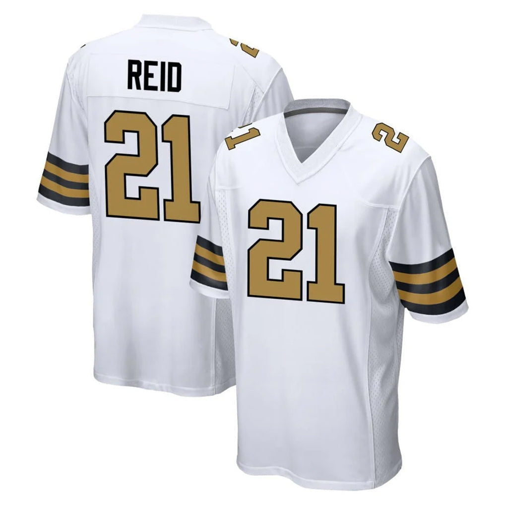 Davalo NO.Saints #21 Justin Reid Player White Alternate Home Game Stitched Jerseys