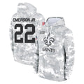 Davalo NO.Saints #22 Martin Emerson Jr. Player Arctic Camo Salute to Service Pullover Hoodies Limited Game Stitched Jerseys