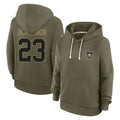 Davalo NO.Saints #23 Julian Blackmon Player Olive Salute to Service Pullover Hoodies Limited Stitched Jerseys