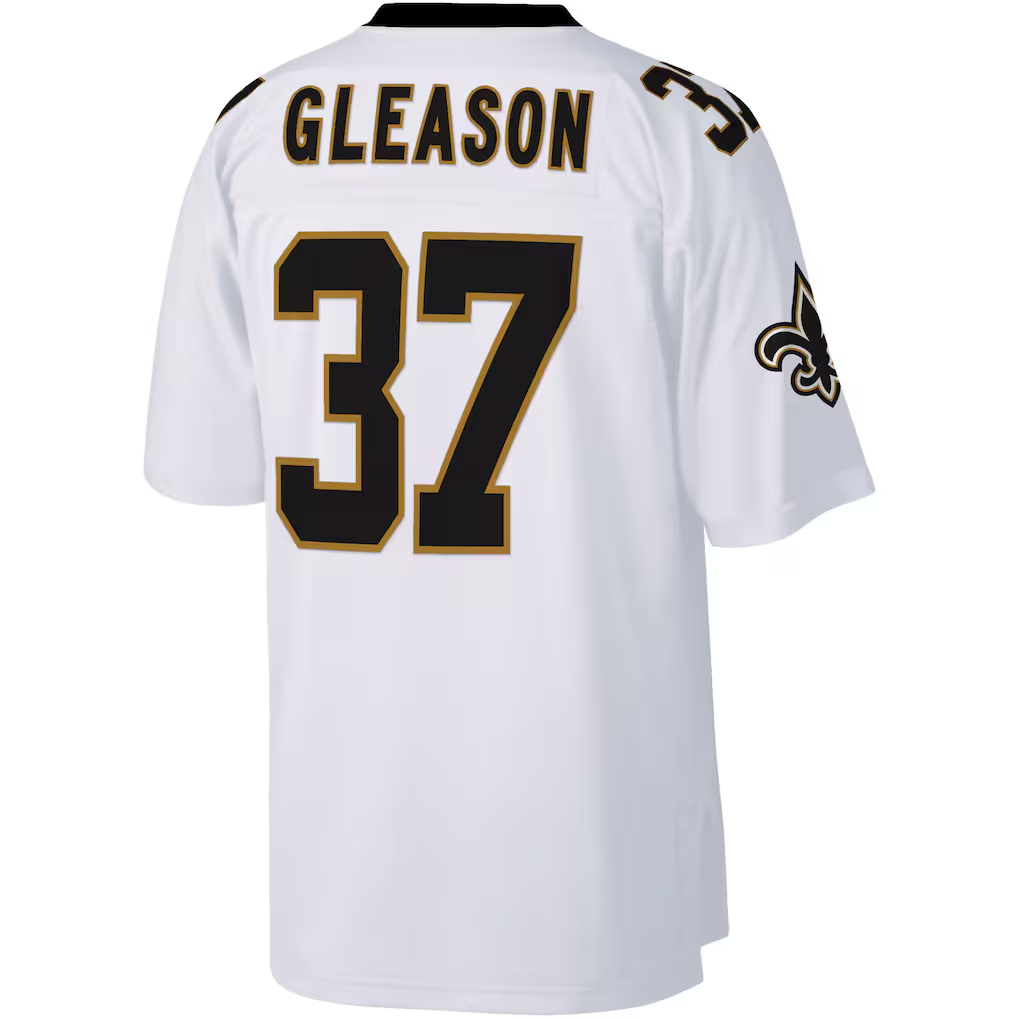 Davalo NO.Saints #37 Steve Gleason Mitchell & Ness White Big & Tall 2006 Retired Player Replica Jersey