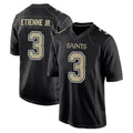 Davalo NO.Saints #3 Travis Etienne Jr. Player Black Carbon Fashion Home Game Stitched Jerseys