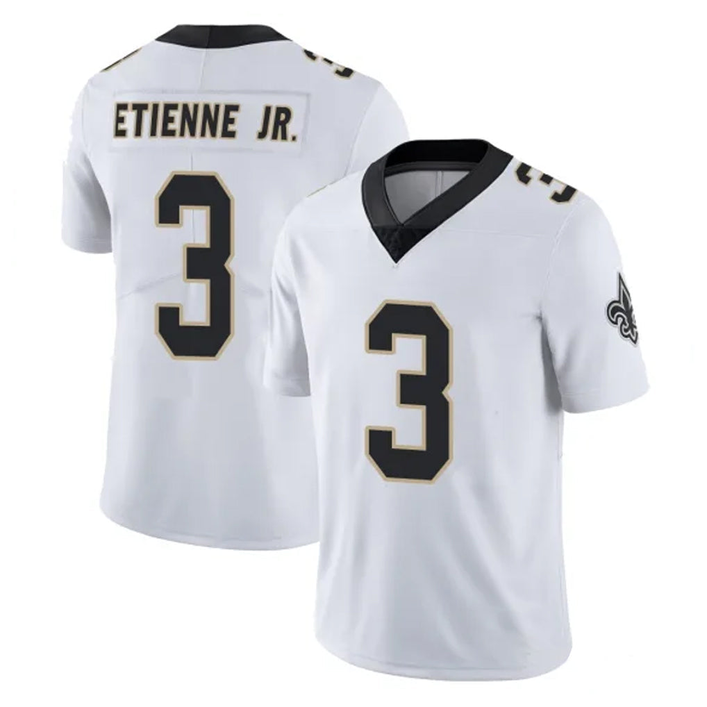 Davalo NO.Saints #3 Travis Etienne Jr. Player White Limited Vapor Untouchable Home Game Stitched Jerseys
