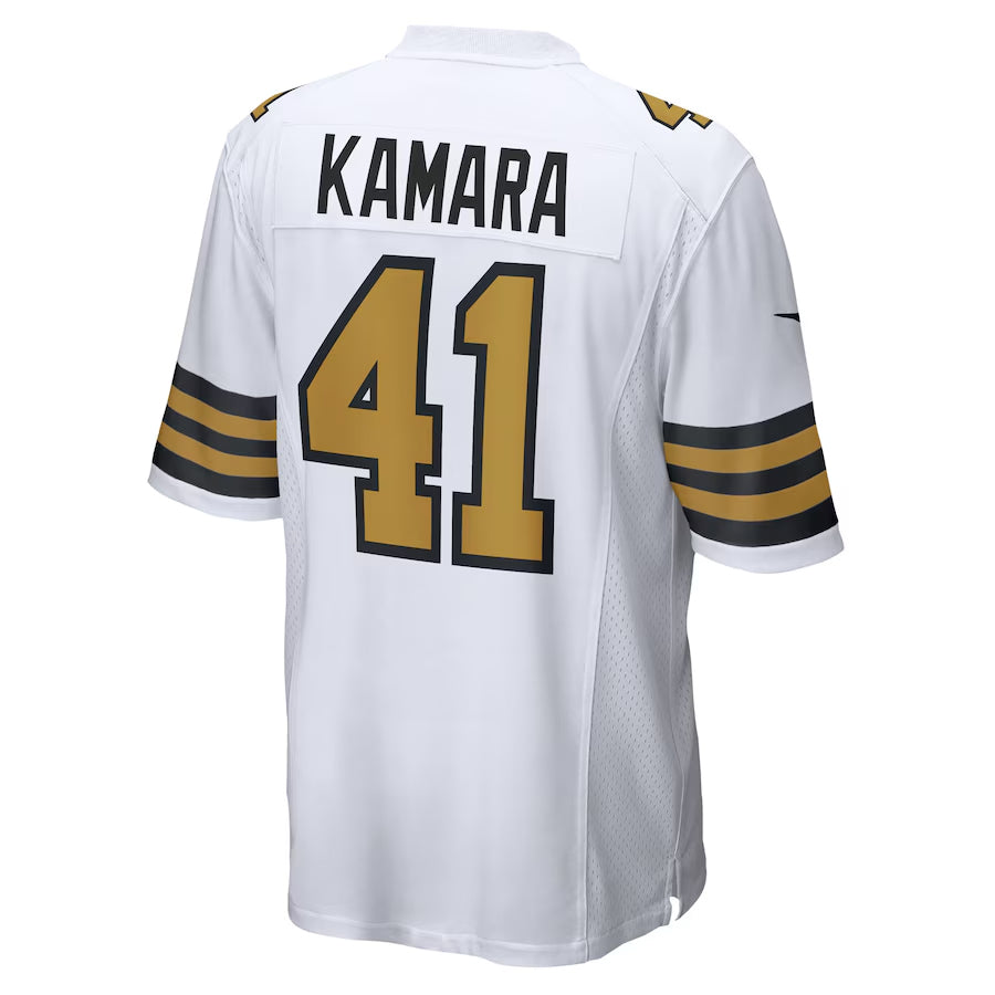 Davalo NO.Saints #41 Alvin Kamara Player White Alternate Game Stitched Jerseys