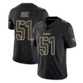 Davalo NO.Saints #51 Cesar Ruiz Player Black Impact Limited Home Game Stitched Jerseys