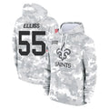 Davalo NO.Saints #55 Kaden Elliss Player Arctic Camo Salute to Service Pullover Hoodies Limited Game Stitched Jerseys