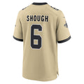 Davalo NO.Saints #6 Tyler Shough Gold Alternate Game Player Stitched Jerseys
