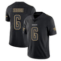Davalo NO.Saints #6 Tyler Shough Player Black Impact Limited Home Game Stitched Jerseys