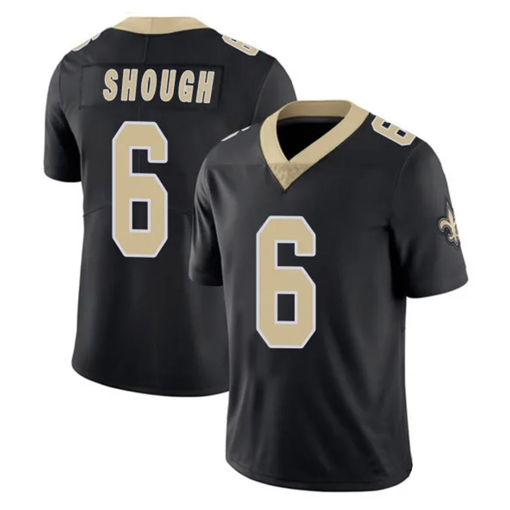 Davalo NO.Saints #6 Tyler Shough Player Black Limited Vapor Untouchable Home Game Stitched Jerseys