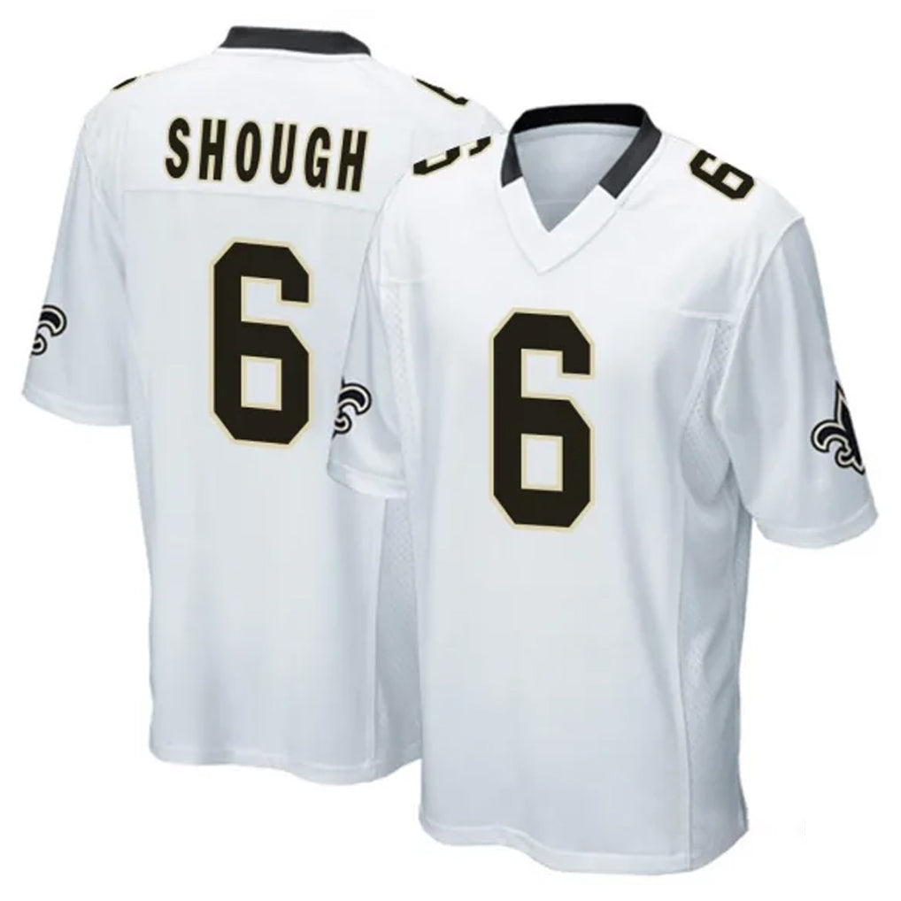 Davalo NO.Saints #6 Tyler Shough Player White Home Game Stitched Jerseys