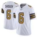 Davalo NO.Saints #6 Tyler Shough Player White Limited Color Rush Home Game Stitched Jerseys