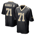 Davalo NO.Saints #71 Kelvin Banks Jr. Player Black Home Game Stitched Jerseys