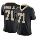 Davalo NO.Saints #71 Kelvin Banks Jr. Player Black Limited Vapor F.U.S.E. Home Game Stitched Jerseys