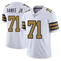 Davalo NO.Saints #71 Kelvin Banks Jr. Player White Limited Color Rush Home Game Stitched Jerseys