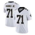 Davalo NO.Saints #71 Kelvin Banks Jr. Player White Limited Vapor Untouchable Home Game Stitched Jerseys