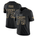 Davalo NO.Saints #75 Taliese Fuaga Player Black Impact Limited Home Game Stitched Jerseys