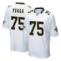 Davalo NO.Saints #75 Taliese Fuaga Player White Home Game Stitched Jerseys