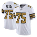 Davalo NO.Saints #75 Taliese Fuaga Player White Limited Color Rush Home Game Stitched Jerseys