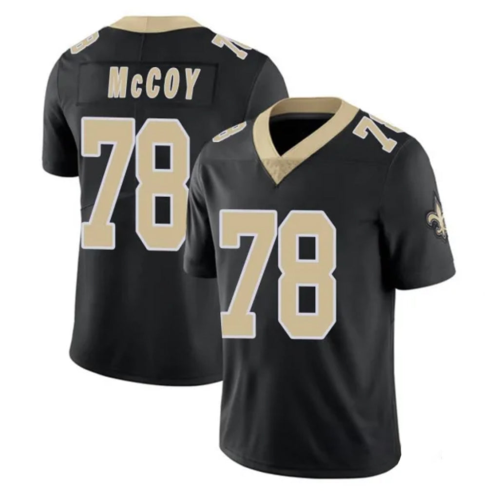 Davalo NO.Saints #78 Erik McCoy Player Black Limited Vapor Untouchable Home Game Stitched Jerseys