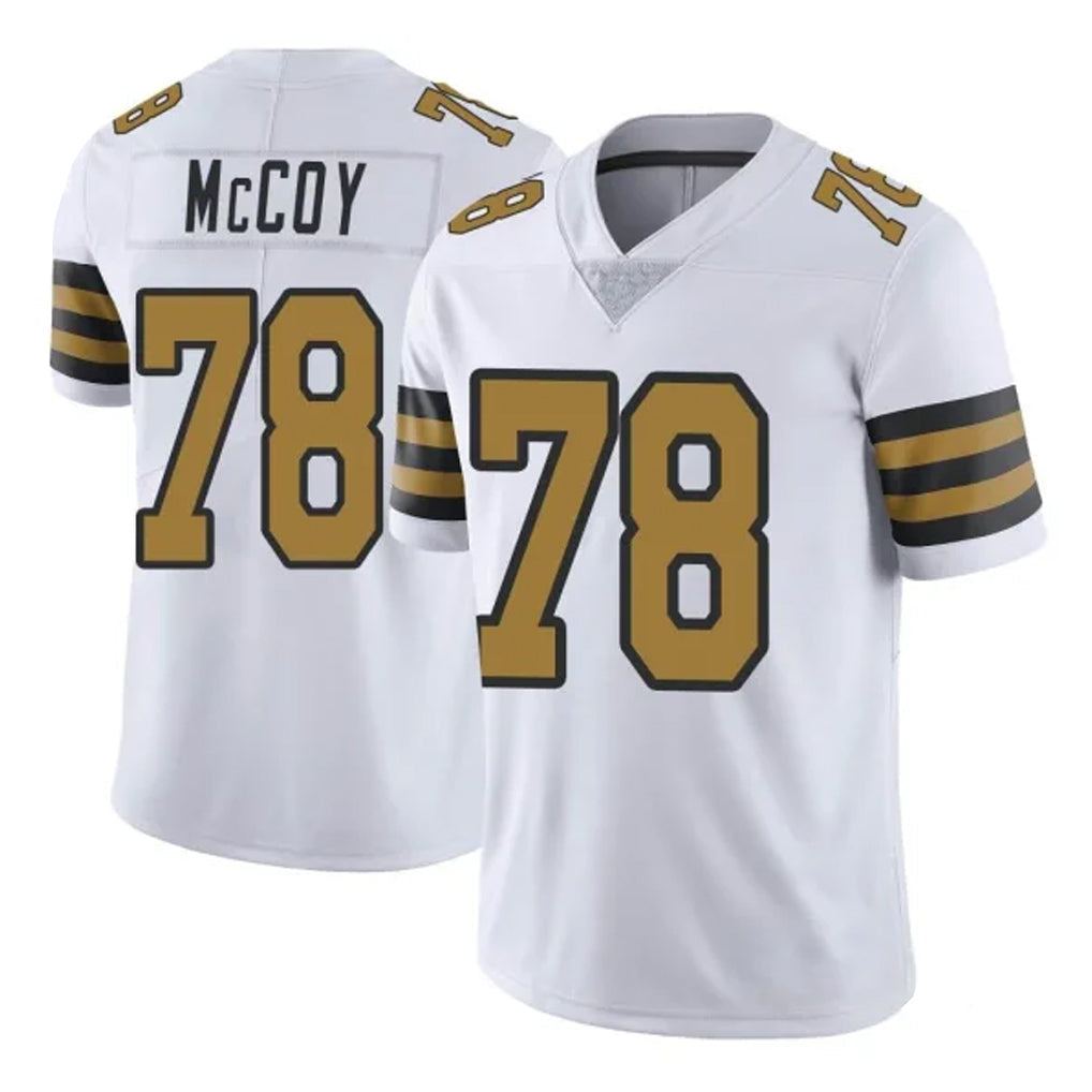 Davalo NO.Saints #78 Erik McCoy Player White Limited Color Rush Home Game Stitched Jerseys