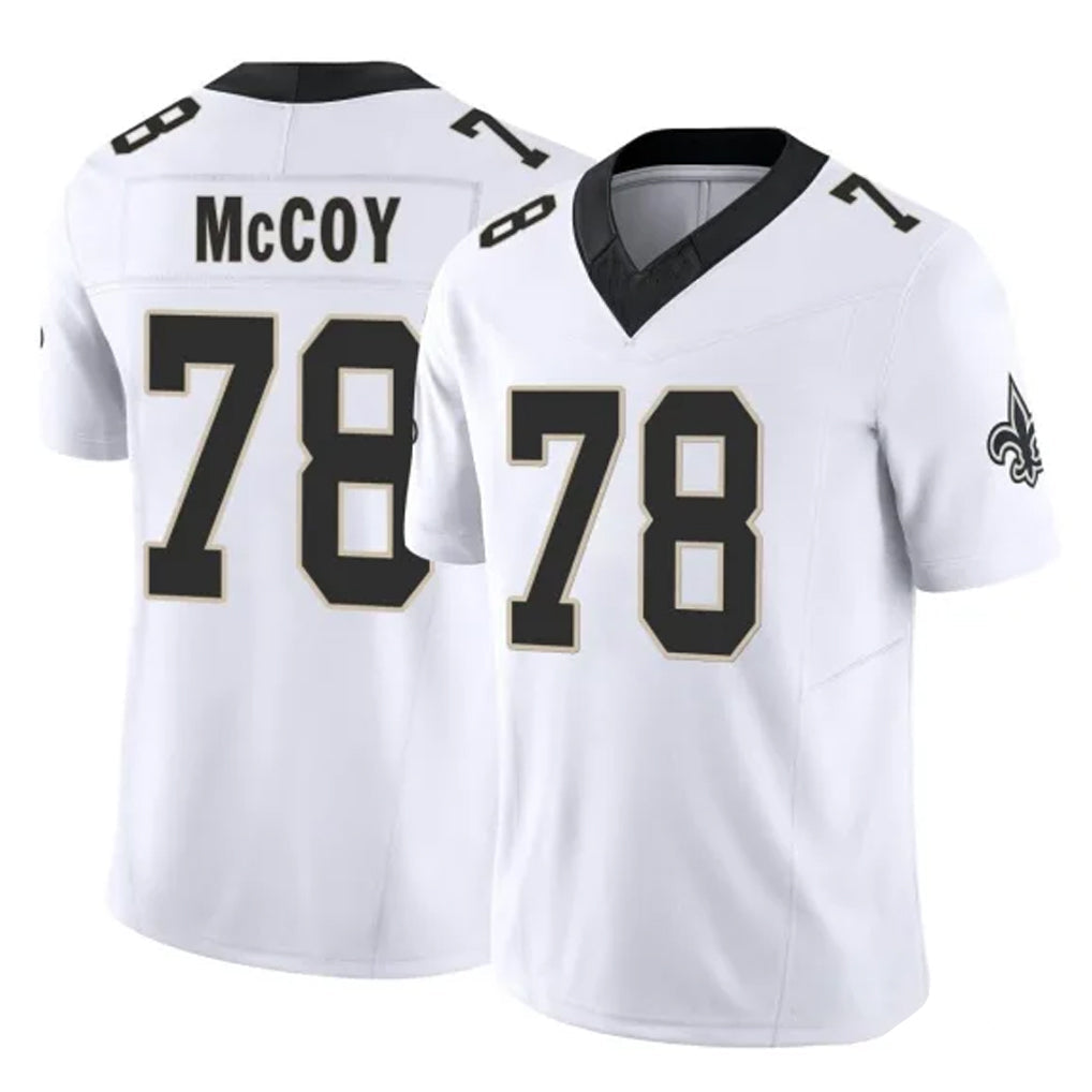 Davalo NO.Saints #78 Erik McCoy Player White Limited Vapor F.U.S.E. Home Game Stitched Jerseys