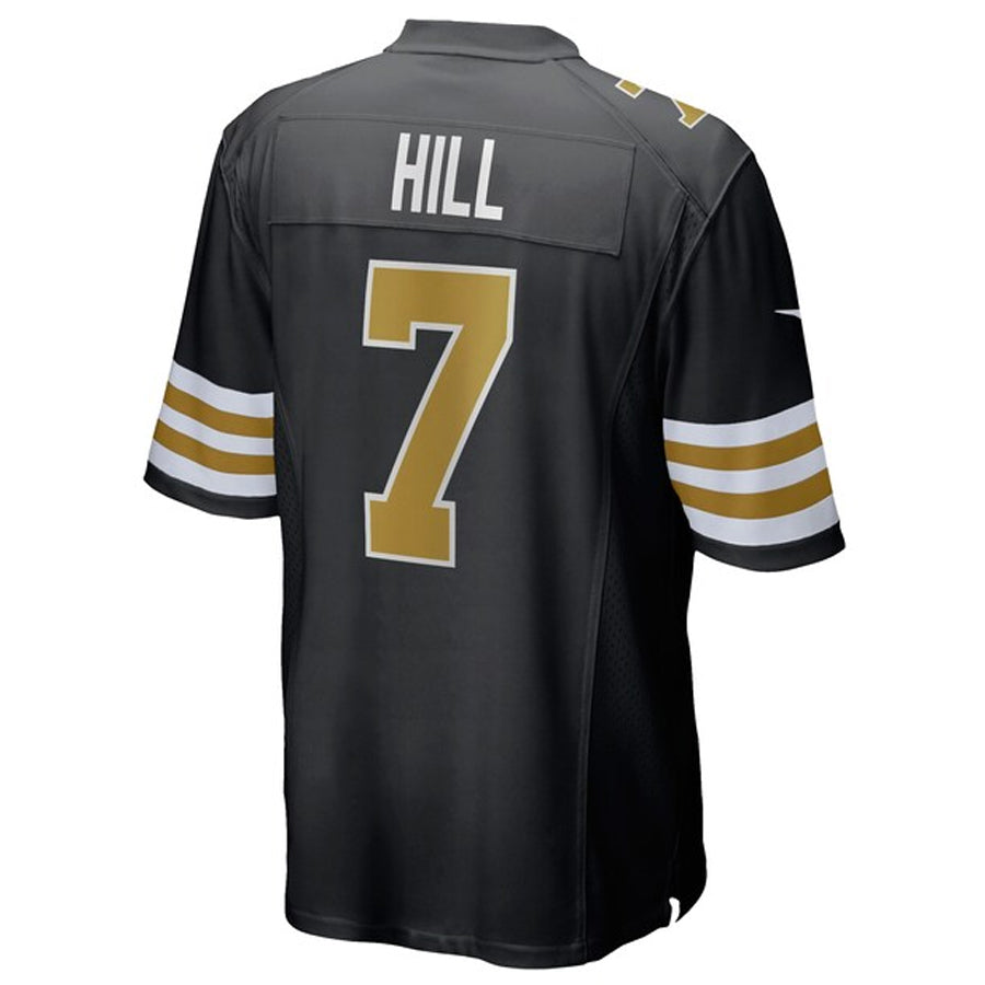 Davalo NO.Saints #7 Taysom Hill Player Black Alternate Game Stitched Jerseys