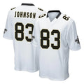 Davalo NO.Saints #83 Juwan Johnson Player White Home Game Stitched Jerseys