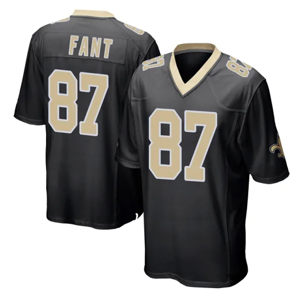 Davalo NO.Saints #87 Noah Fant Player Black Home Game Stitched Jerseys