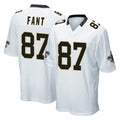 Davalo NO.Saints #87 Noah Fant Player White Home Game Stitched Jerseys