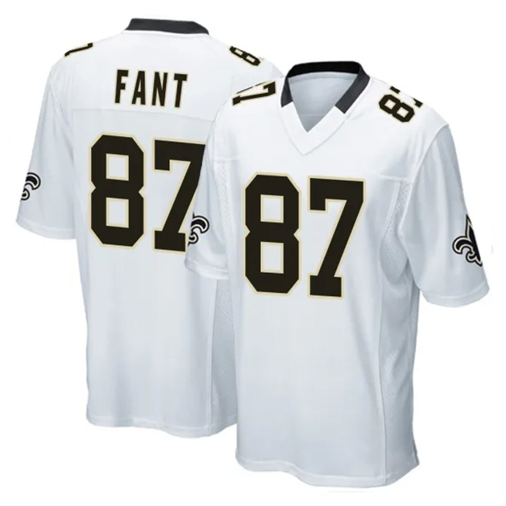Davalo NO.Saints #87 Noah Fant Player White Home Game Stitched Jerseys