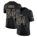 Davalo NO.Saints #94 Cameron Jordan Player Black Impact Limited Home Game Stitched Jerseys